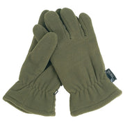 Guantes Fleece Thinsulate verdes con forro Thinsulate, exterior 100% acrílico-fleece, interior 100% poliéster