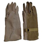 Guantes US de cuero blancos usados, talla 1-S - 12572G