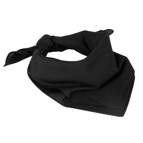 Pañuelo negro cuadrado 55x55 cm de algodón