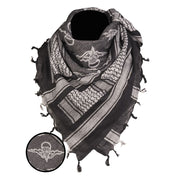 Pañuelo Shemagh Paratrooper negro y blanco