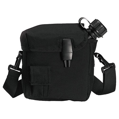 Funda negra para cantimplora US 2 L de poliéster con forro polar