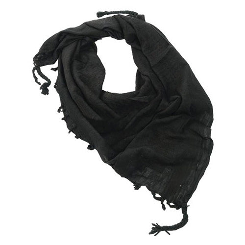 Pañuelo Shemagh negro de algodón