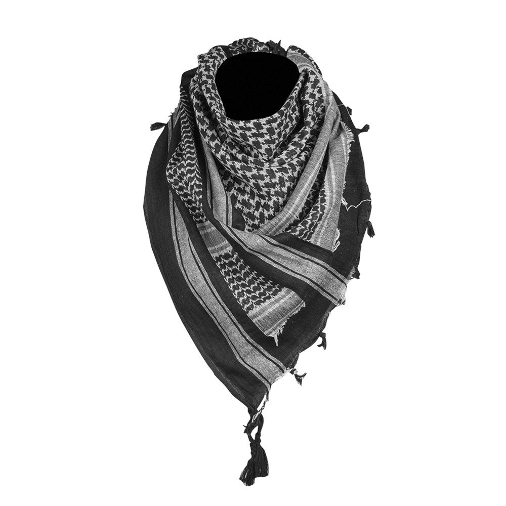 Pañuelo Shemagh verde-negro de algodón