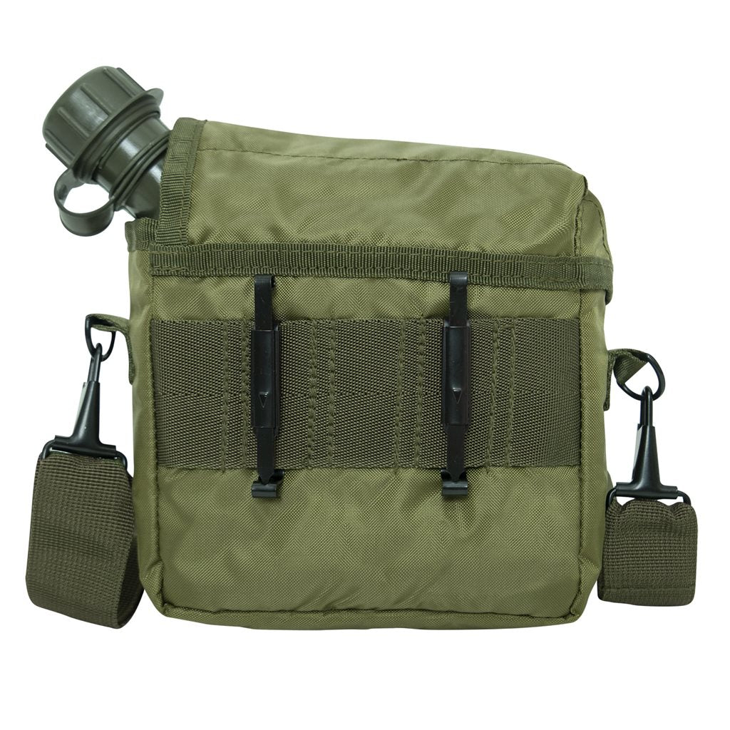 Funda verde para cantimplora US 2 L en poliéster con forro polar