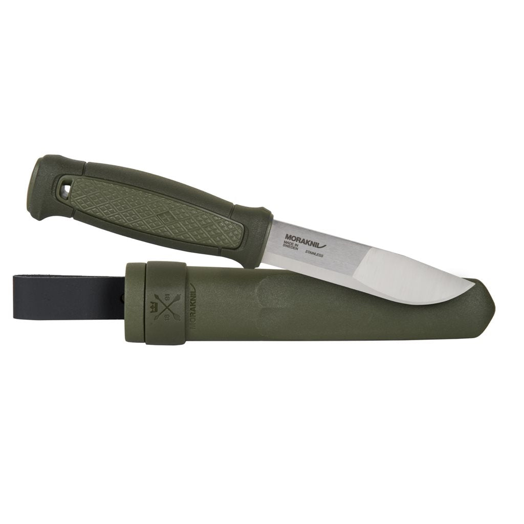 Cuchillo outdoor Kansbol naranja con funda de plástico
