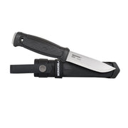 Cuchillo Mora Garberg Multi-Mount negro, acero inoxidable 12C27, mango ergonómico y funda incluida
