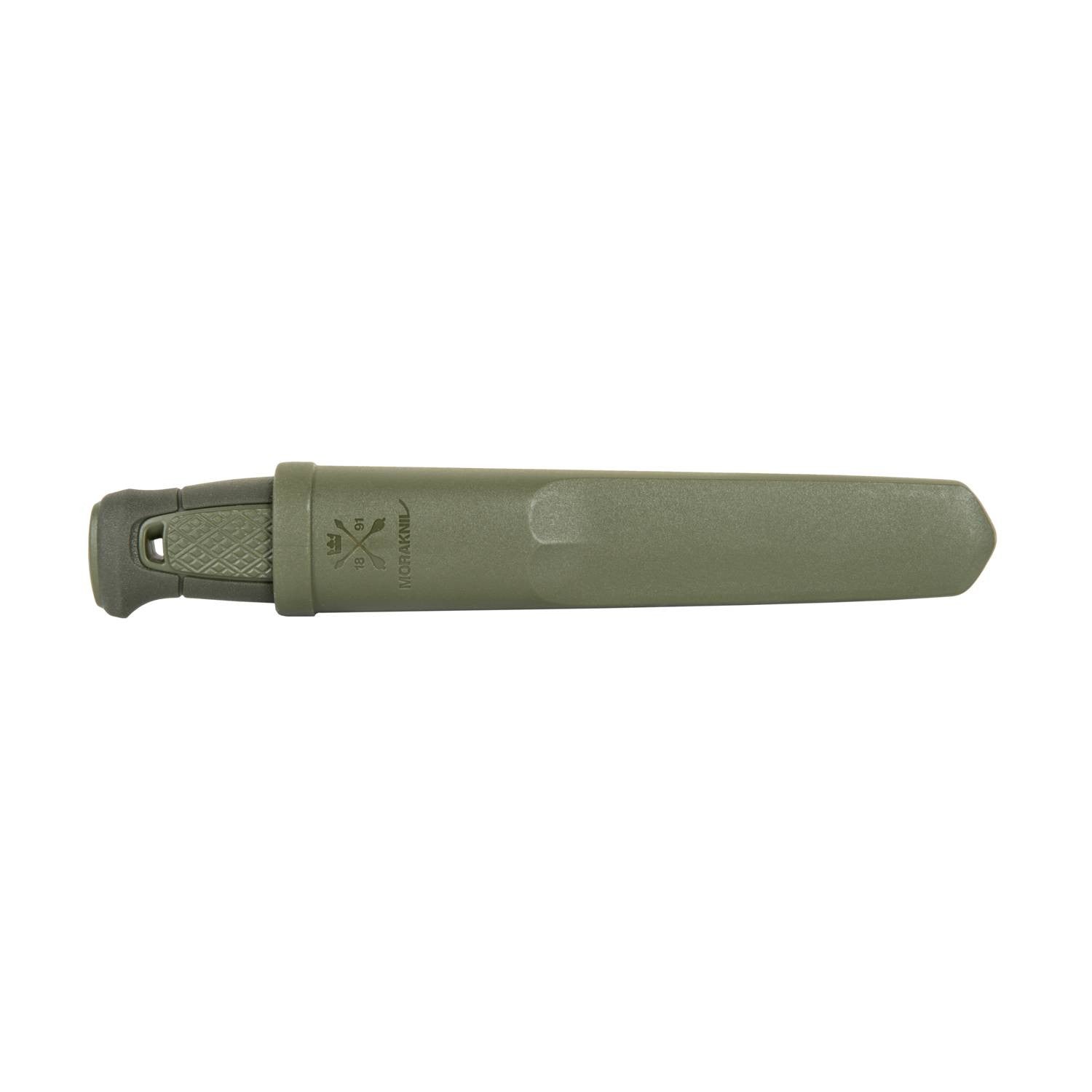 Mora Kansbol Multi-Mount verde, cuchillo fijo con hoja 109 mm en acero 12C27 y funda MULTI-MOUNT