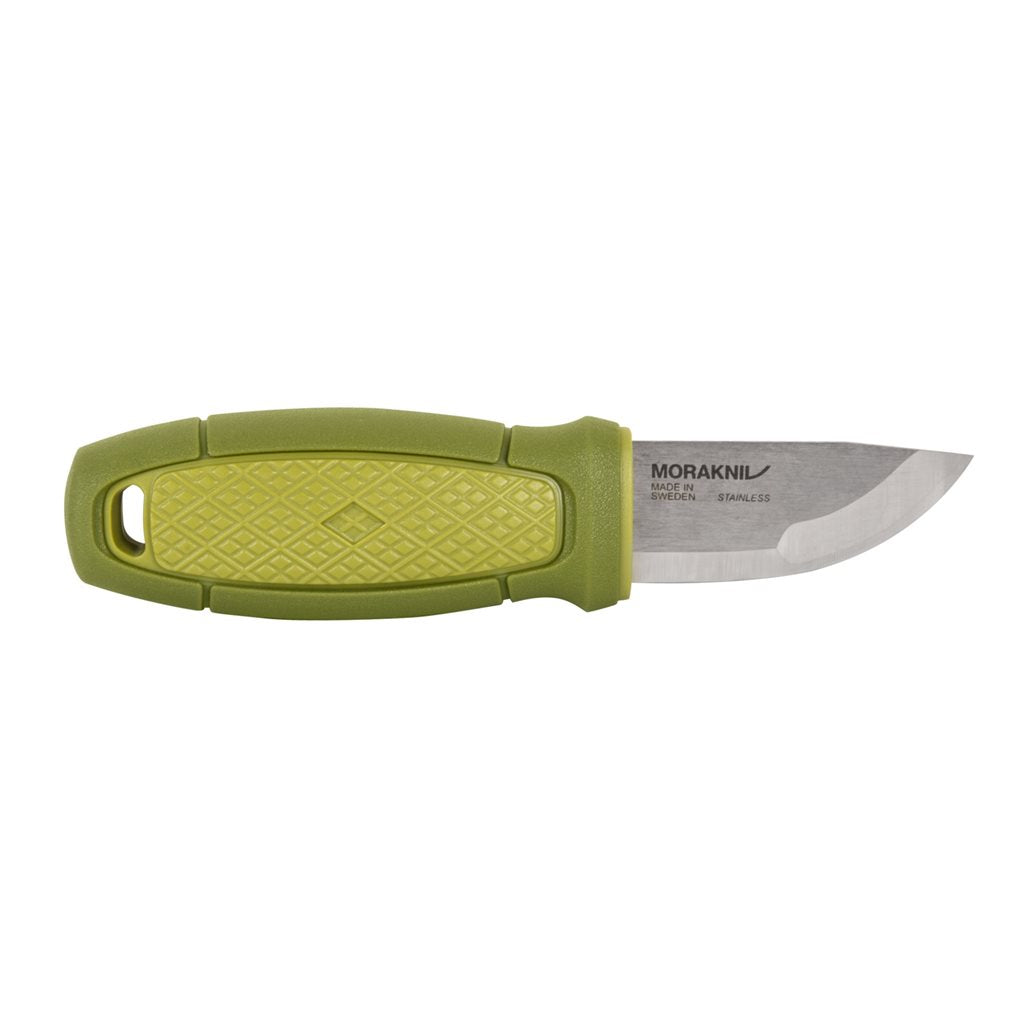 Cuchillo Eldris negro Mora con funda de plástico y mango de poliamida