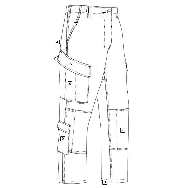 Pantalones TRU N/C rip-stop Tru-Spec, 50% nylon 50% algodón