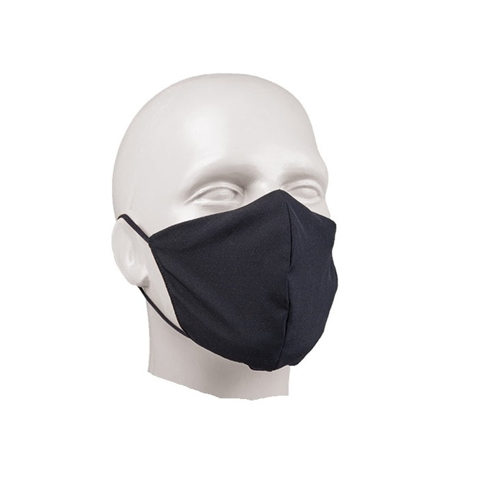 Mascarilla SQUARE-SHAPE rip-stop MULTITARN® BLACK, protección para boca y nariz