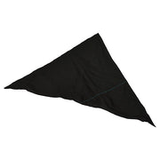 Pañuelo triangular BW Marina negro con línea azul 128 x 85 cm usado