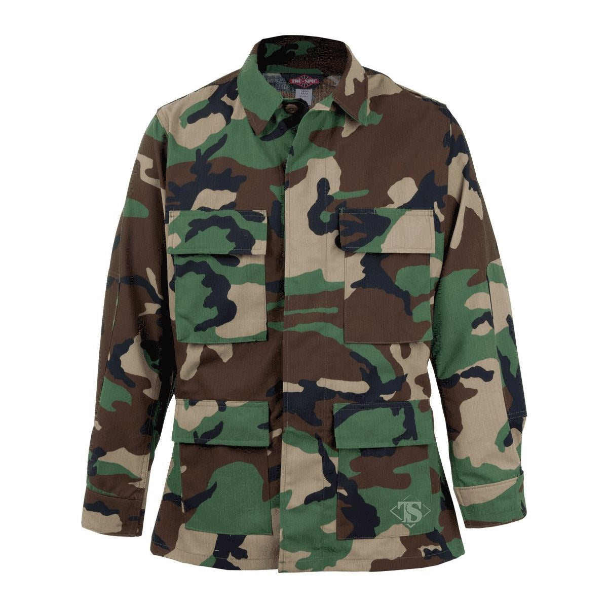Blusa BDU Woodland rip-stop 50% nylon 50% algodon