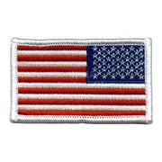Parche textil bandera de Estados Unidos reversible 7,5 x 5 cm termoadhesivo