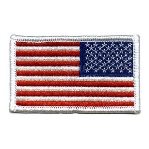 Parche textil bandera de Estados Unidos reversible 7,5 x 5 cm termoadhesivo