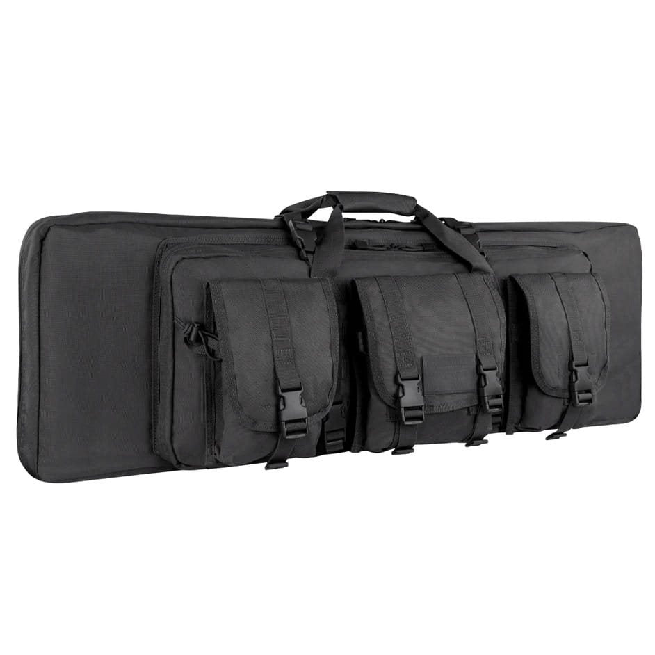 Bolsa para rifle 105 cm verde con 3 bolsillos modulares desmontables y correa