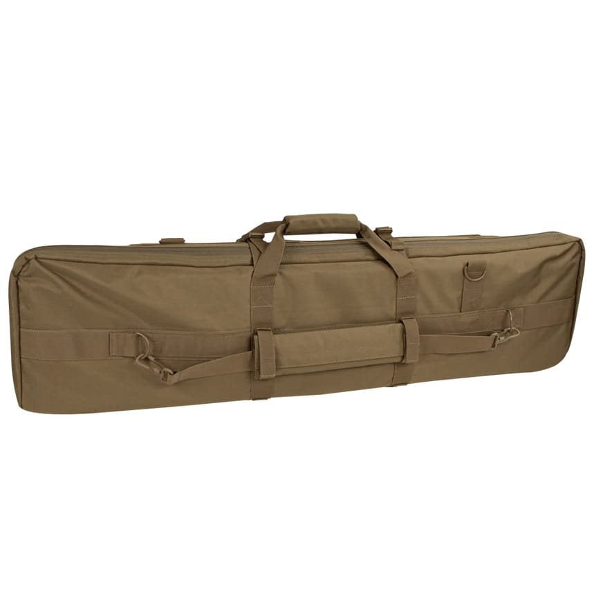 Bolsa para rifle 105 cm verde con 3 bolsillos modulares desmontables y correa