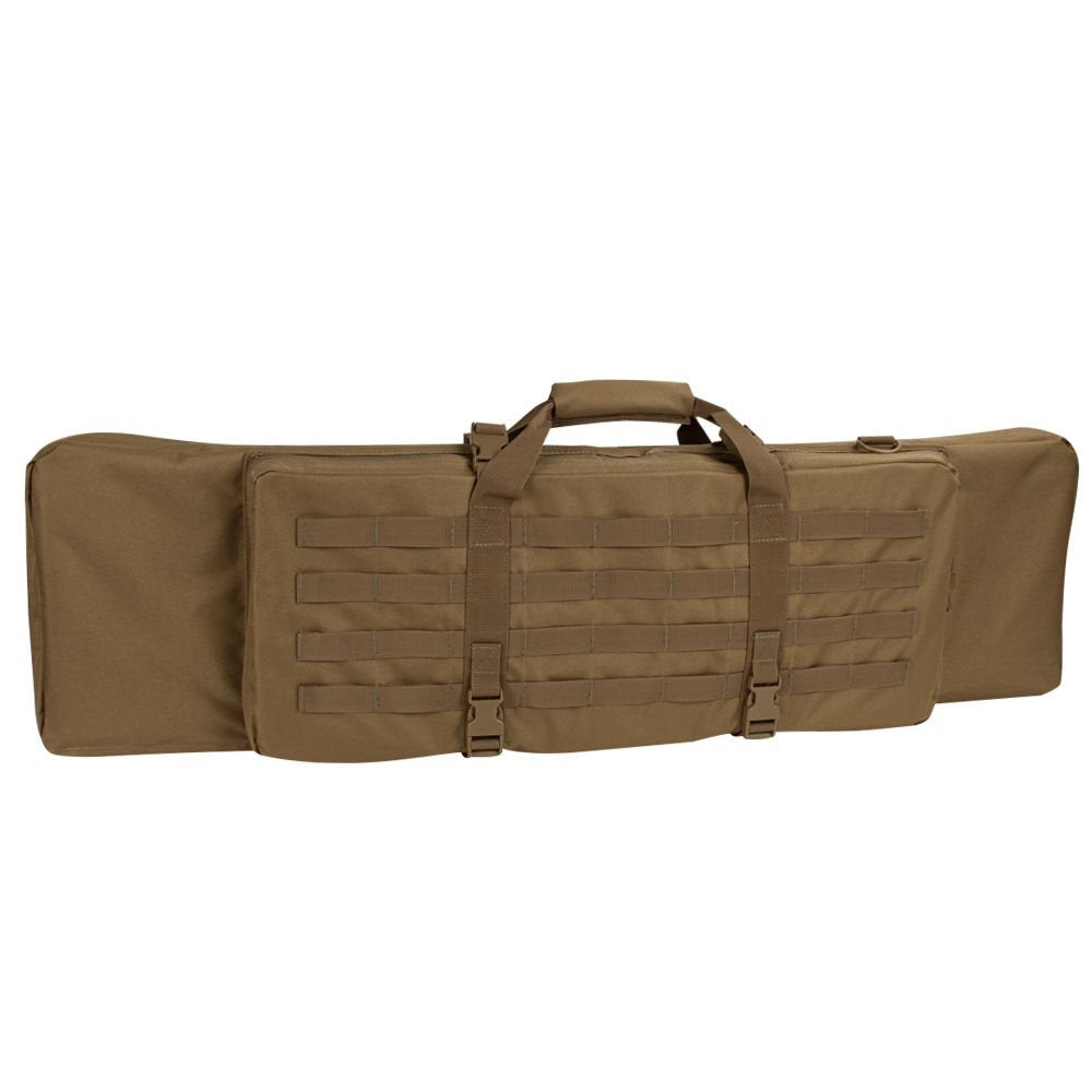 Bolsa para rifle 105 cm verde con 3 bolsillos modulares desmontables y correa
