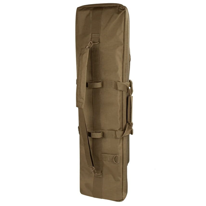 Bolsa para rifle 105 cm verde con 3 bolsillos modulares desmontables y correa