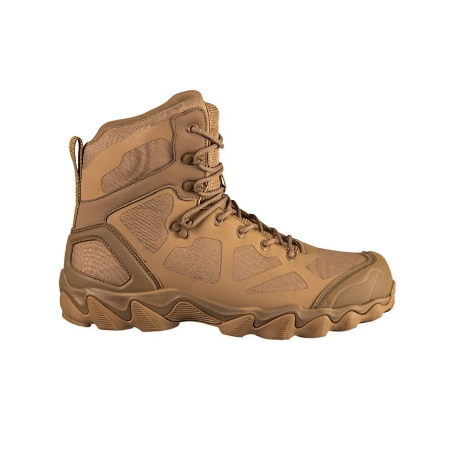 Botas CHIMERA High Coyote de MIL-TEC, botín de tobillo con forro Dintex y suela de goma absorbente