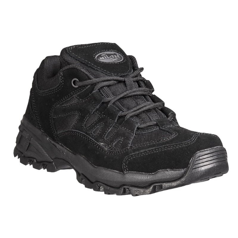 Boty TROOPER nízké 2,5 in en negro, zapato bajo con cordones y suela goma/EVA