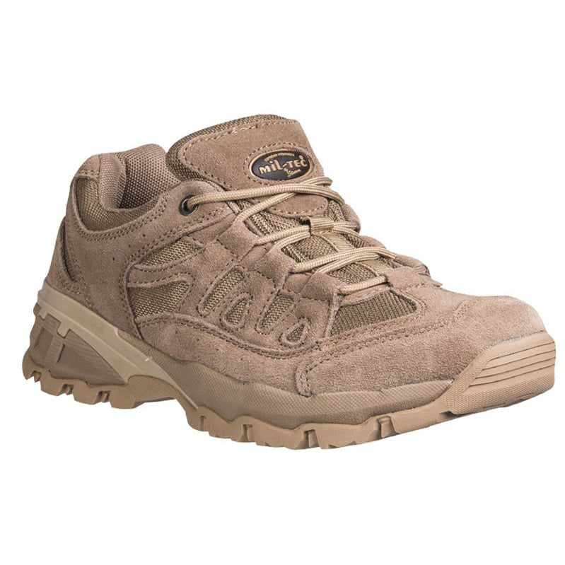 Botas TROOPER bajas 2,5in color Coyote, piel de vacuno y poliéster, suela goma/EVA