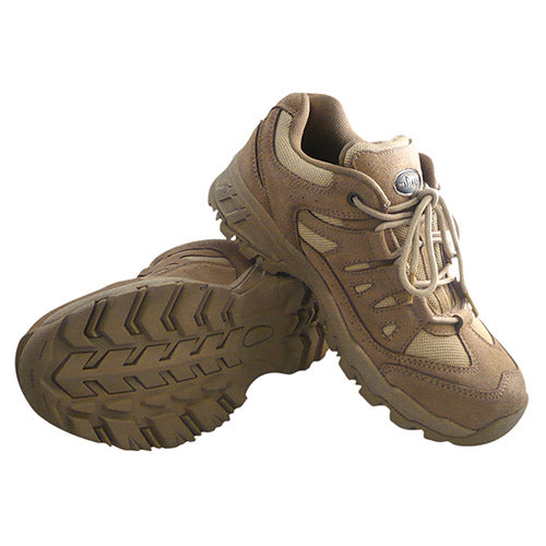Botas TROOPER bajas 2,5in color Coyote, piel de vacuno y poliéster, suela goma/EVA