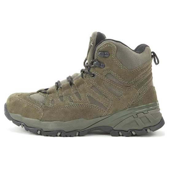 Botas de tobillo SQUAD 5" verdes, exterior en piel y poliéster