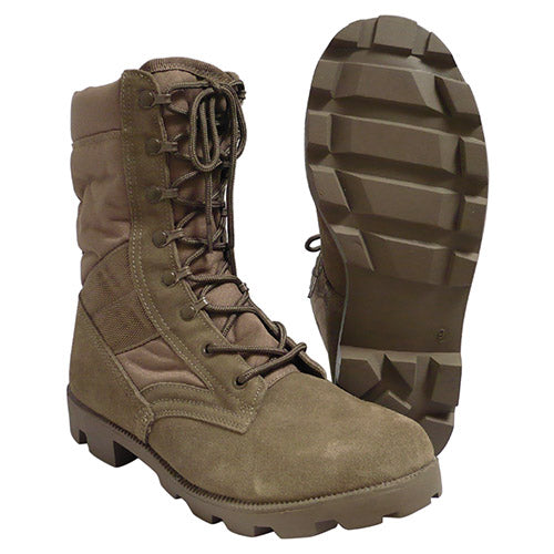 Botas Jungle Cordura Coyote MIL-TEC en piel con refuerzos Cordura