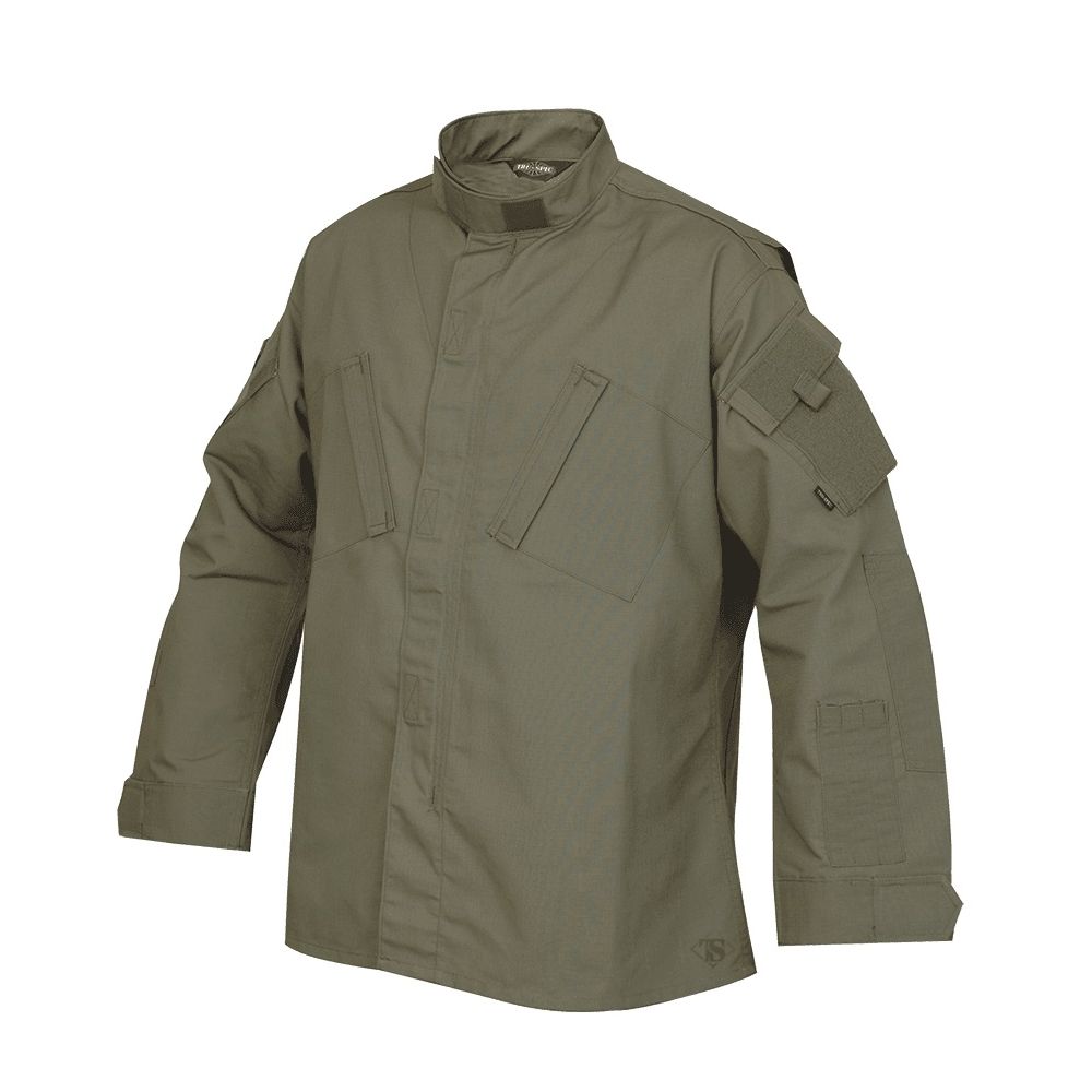Blusa TRU P/C rip-stop verde con velcros Powerhook™
