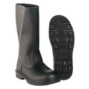 Botas militares de cuero negras 'půllitry' con suela de poliuretano y plantilla EVA