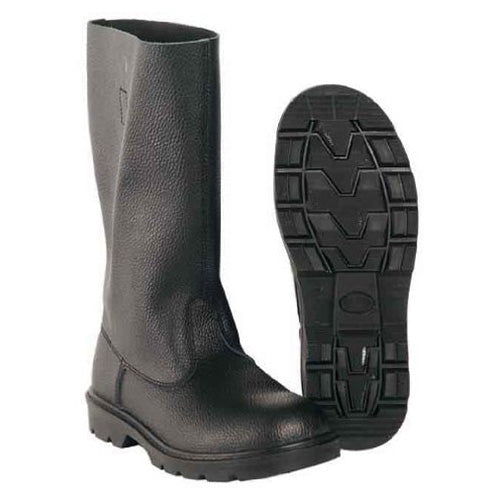 Botas militares de cuero negras 'půllitry' con suela de poliuretano y plantilla EVA