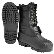 Botas SNOW Thinsulate negras en cuero vacuno con forro aislante y cierre rápido