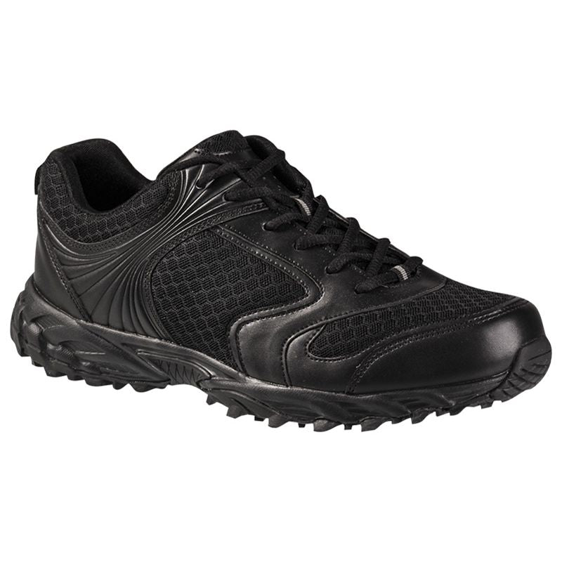 Calzado GERMAN outdoor negro, material transpirable combinado con cuero y suela de goma