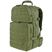 Mochila MOLLE Asalto Mediana Verde 35 L, correas acolchadas, hebillas fastex y anillas para equipo