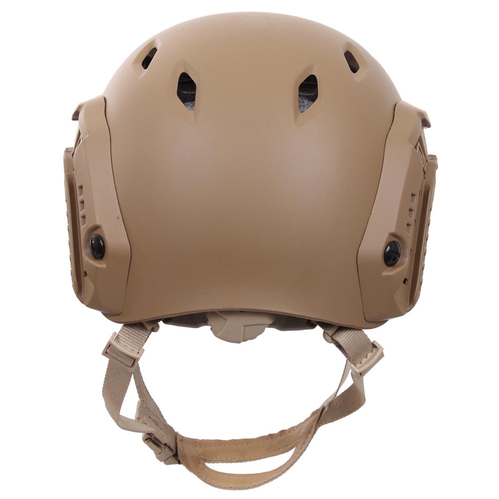 Casco ADVANCED plástico ABS negro con orificios de ventilación