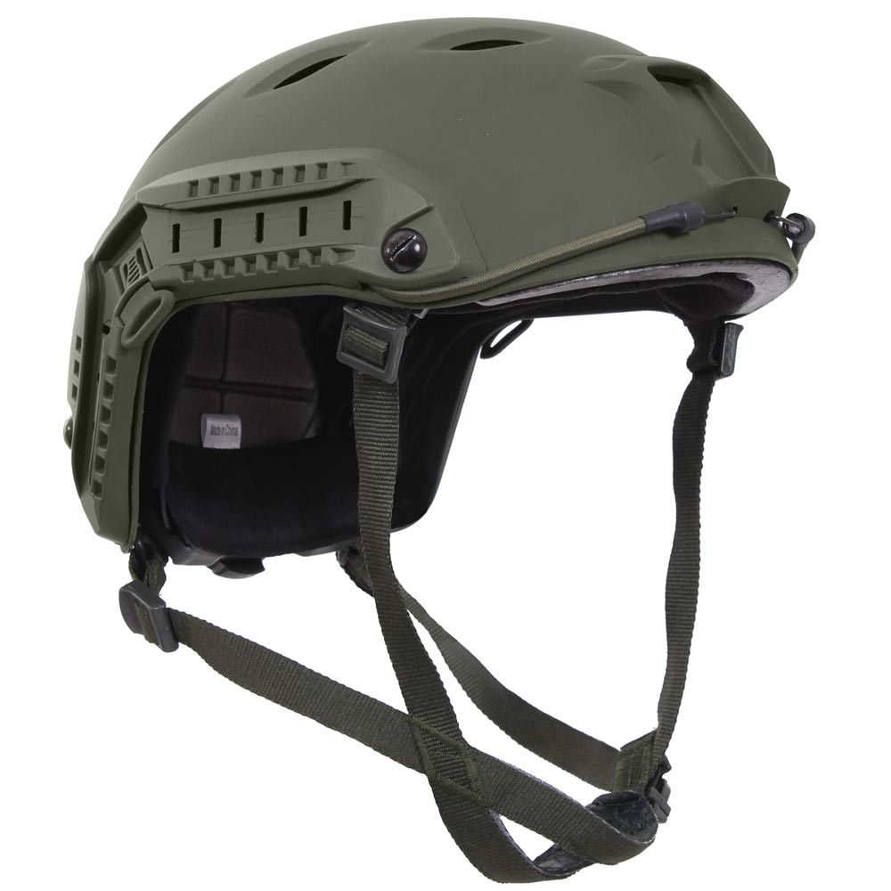 Casco ADVANCED plástico ABS negro con orificios de ventilación
