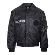 Chaqueta SECURITY impermeable negra con forro y mangas desmontables