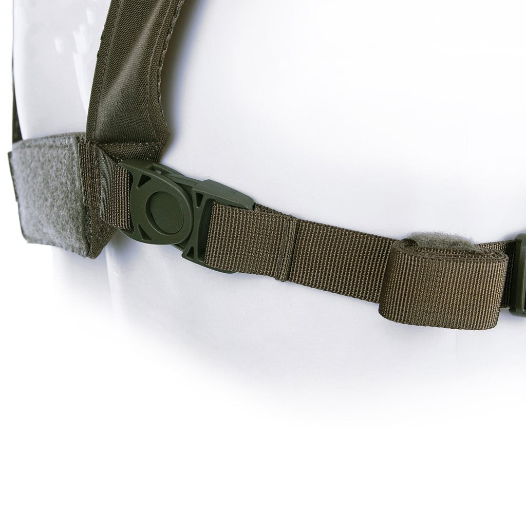 Chaleco táctico modular TF-2215 color coyote, chest rig fabricado en 500D Cordura