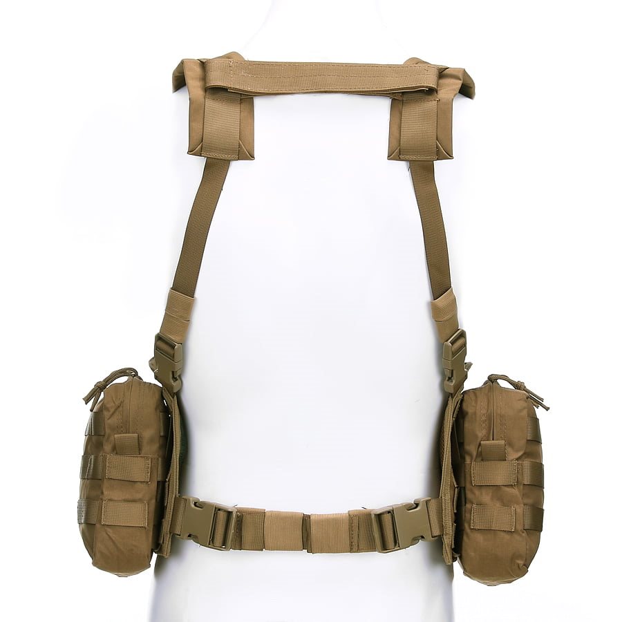 Chaleco OPERATOR LQ14121 COYOTE en nylon Cordura con sistema MOLLE/PALS