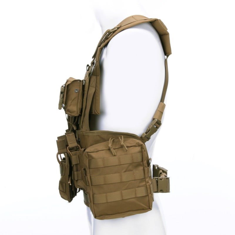 Chaleco OPERATOR LQ14121 COYOTE en nylon Cordura con sistema MOLLE/PALS