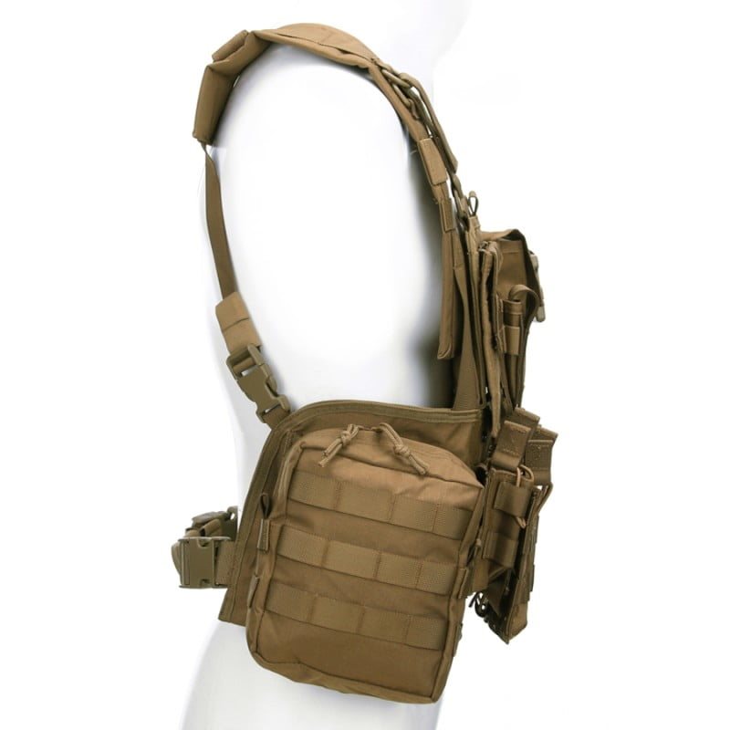 Chaleco OPERATOR LQ14121 COYOTE en nylon Cordura con sistema MOLLE/PALS