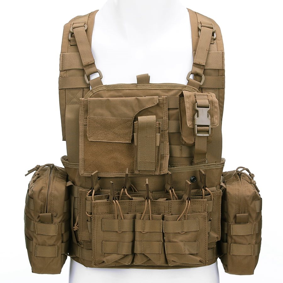 Chaleco OPERATOR LQ14121 COYOTE en nylon Cordura con sistema MOLLE/PALS