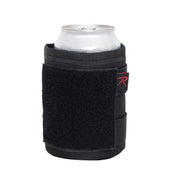 Funda térmica MOLLE para lata negra, 100% poliéster, panel con velcro y cinta MOLLE