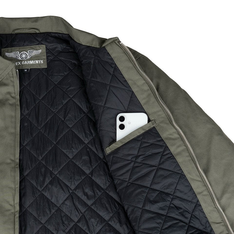 Chaqueta Heritage Airborne verde con bordado
