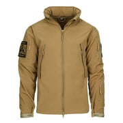 Chaqueta softshell táctica TACTICAL 101 INC con bolsillos en mangas y paneles velcro para parches