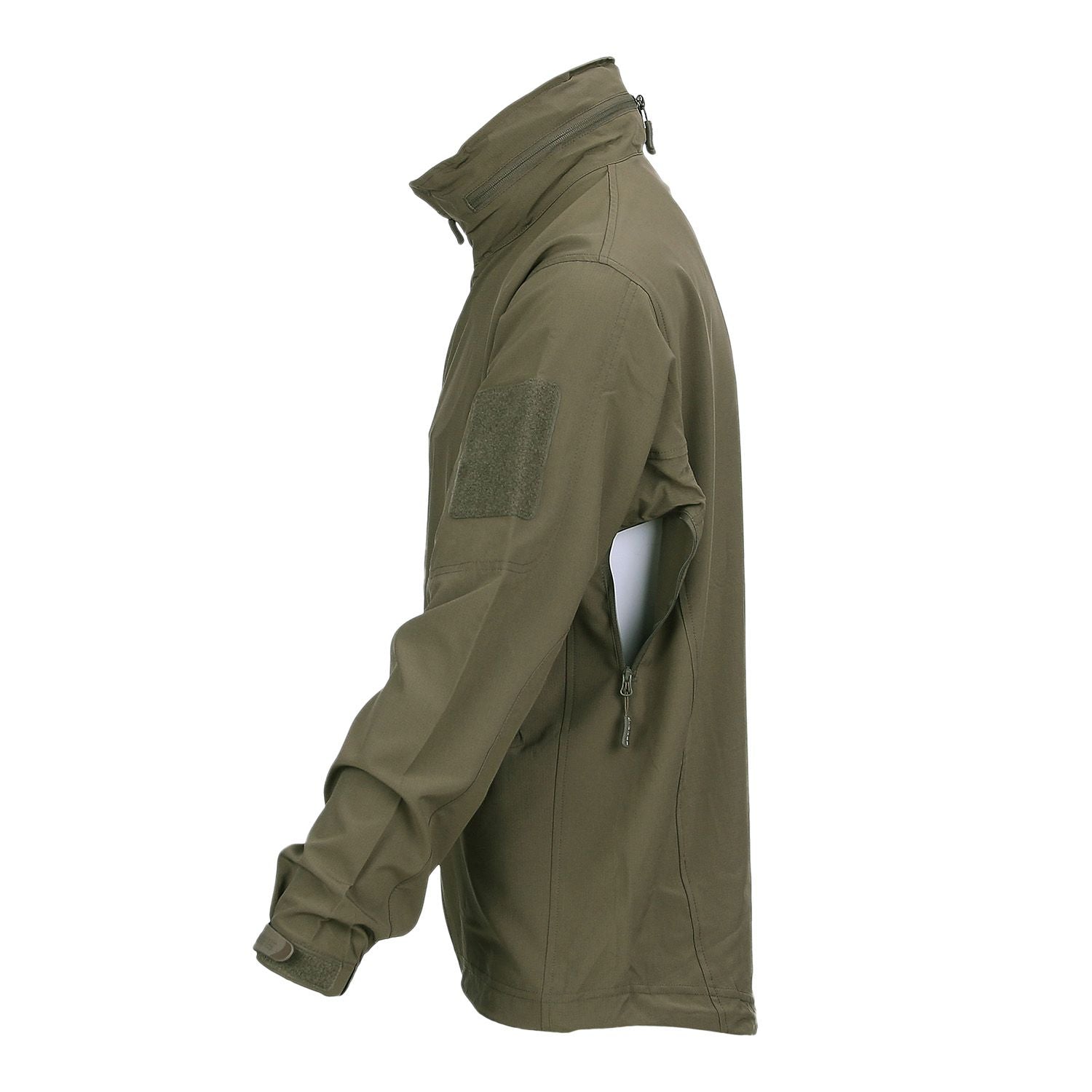 Chaqueta BRAVO ONE Ranger Green ligera y minimalista, plegable y con cuatro bolsillos