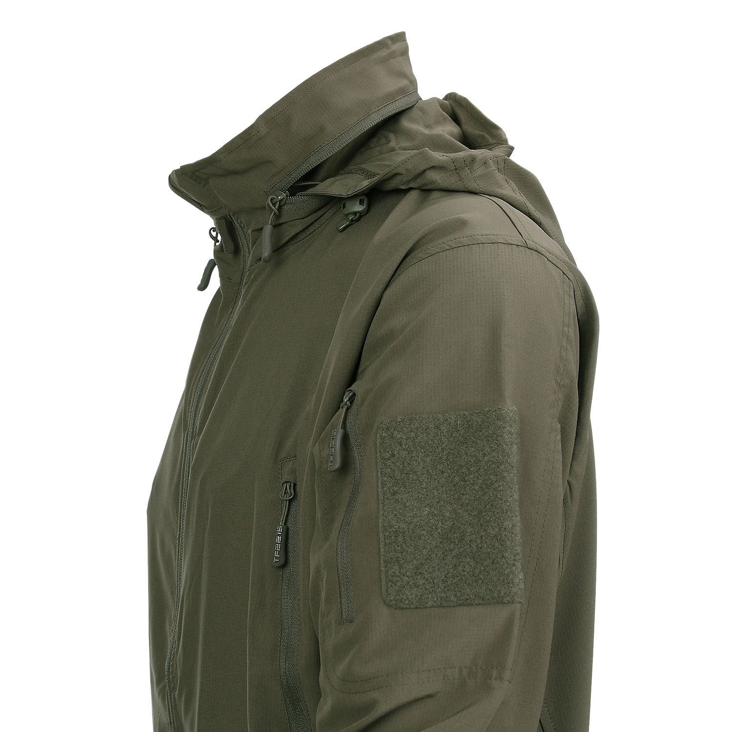 Chaqueta BRAVO ONE Ranger Green ligera y minimalista, plegable y con cuatro bolsillos