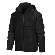 Chaqueta MOJAVE negra TF 2215 con aislamiento Dupont® Sorona, capucha integrada y 5 bolsillos