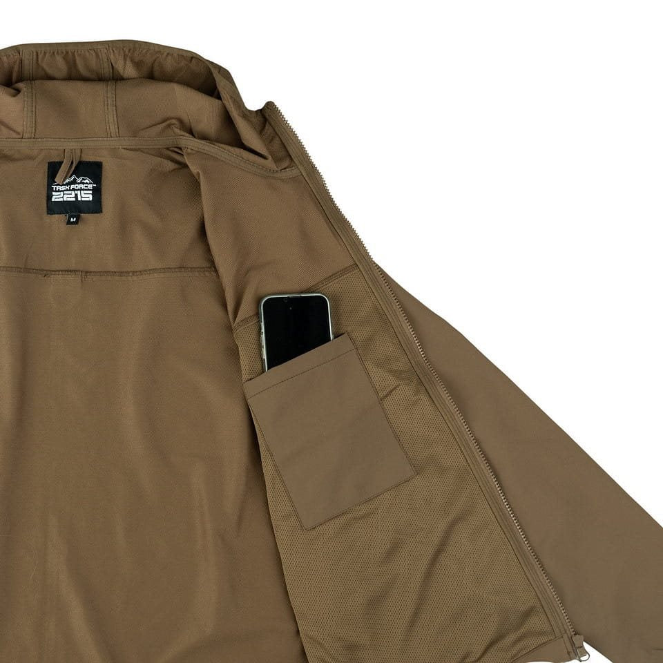 Chaqueta TRAIL softshell COYOTE para hombre, color coyote