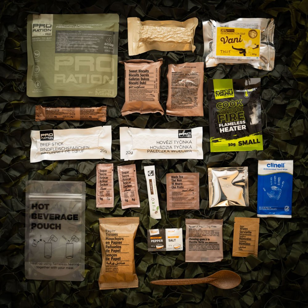 Ultimate Tactical Ration Half Day Menu V bolsa PRO RATION - Supervivencia Extrema